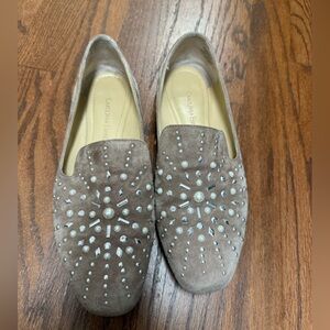 Carolina Espinosa Women's Beige Embellished Flats